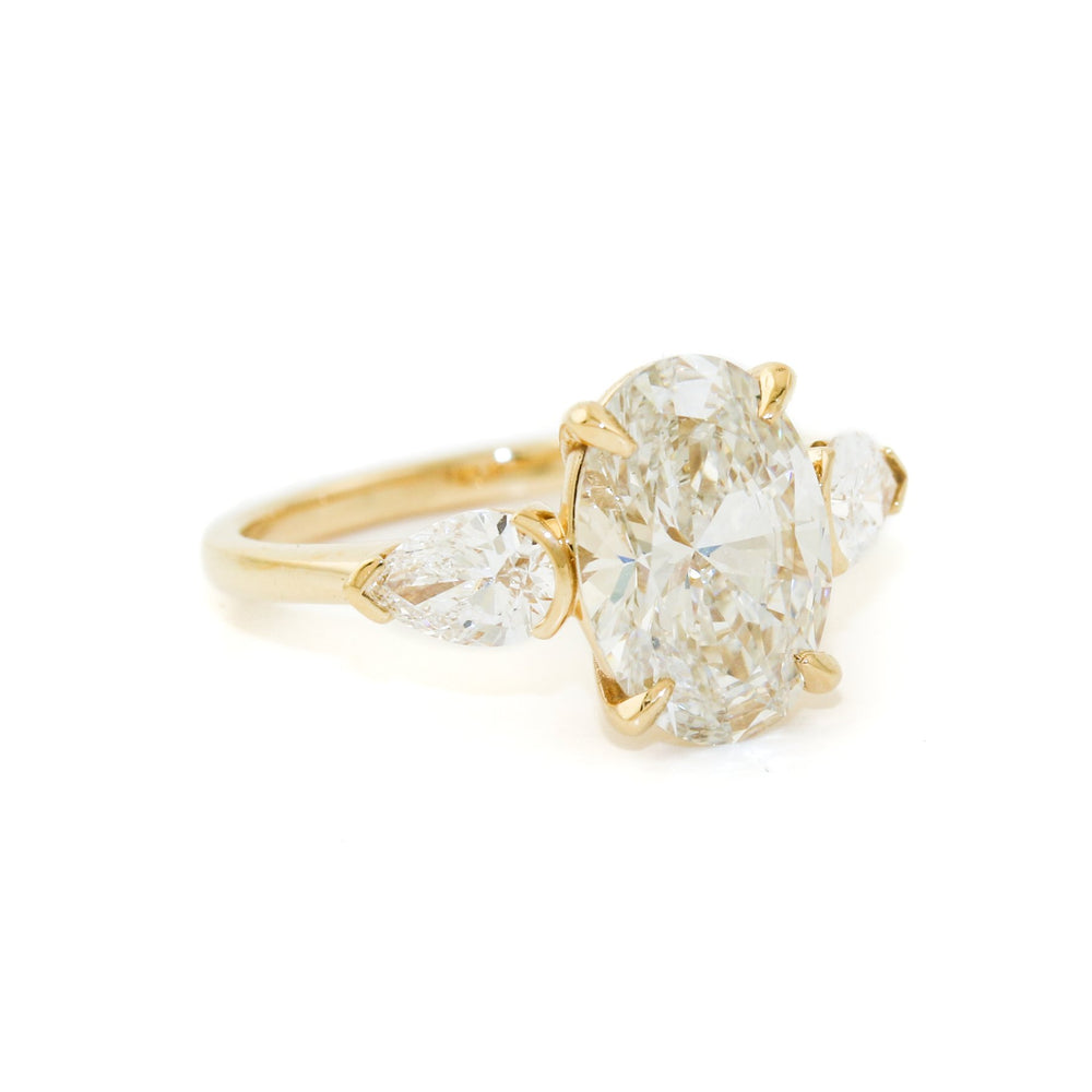 
                  
                    14k Gold x Oval & Pear Lab Diamond Ring - Kingdom Jewelry
                  
                