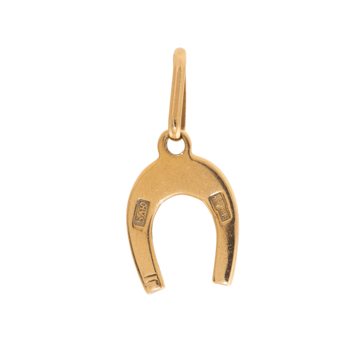 14k Gold x Vintage 1970's Lucky Horseshoe Charm - Kingdom Jewelry
