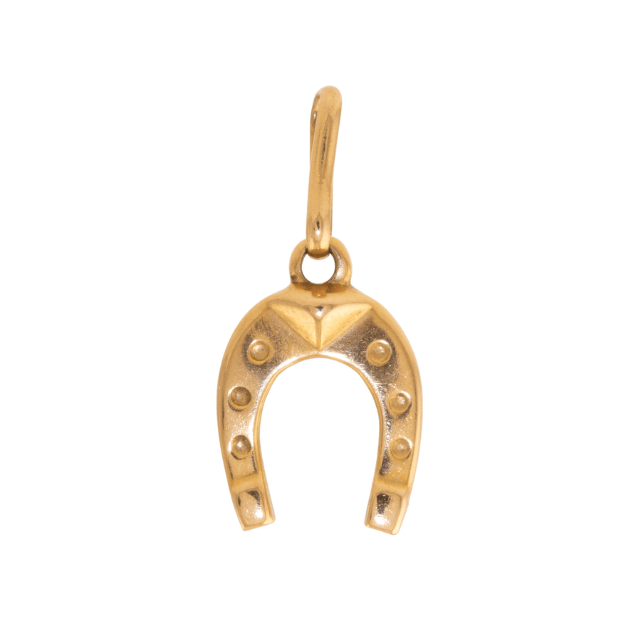 14k Gold x Vintage 1970's Lucky Horseshoe Charm - Kingdom Jewelry