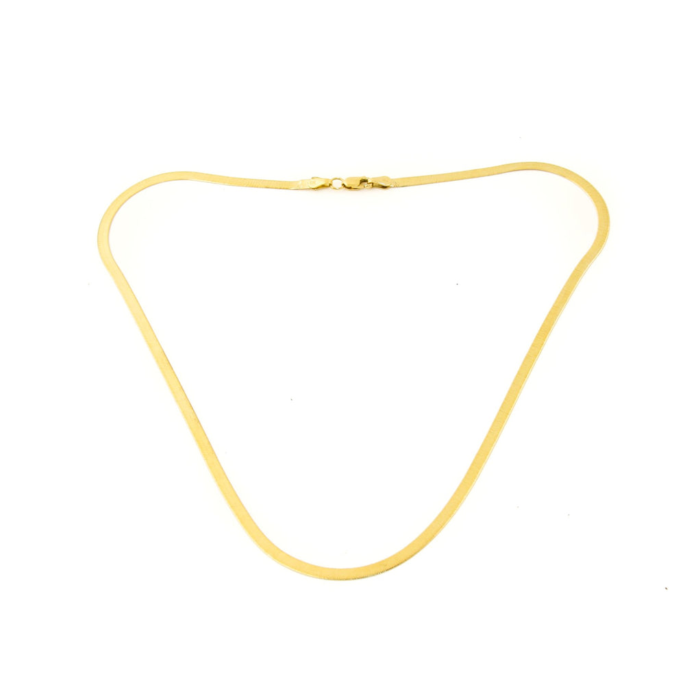 
                  
                    14k Gold x Yellow 3mm Herringbone Chain Necklace - Kingdom Jewelry
                  
                