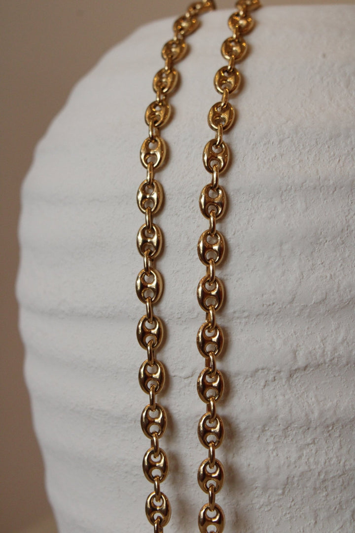 14K Gucci Puff Chain 20inch - Kingdom Jewelry