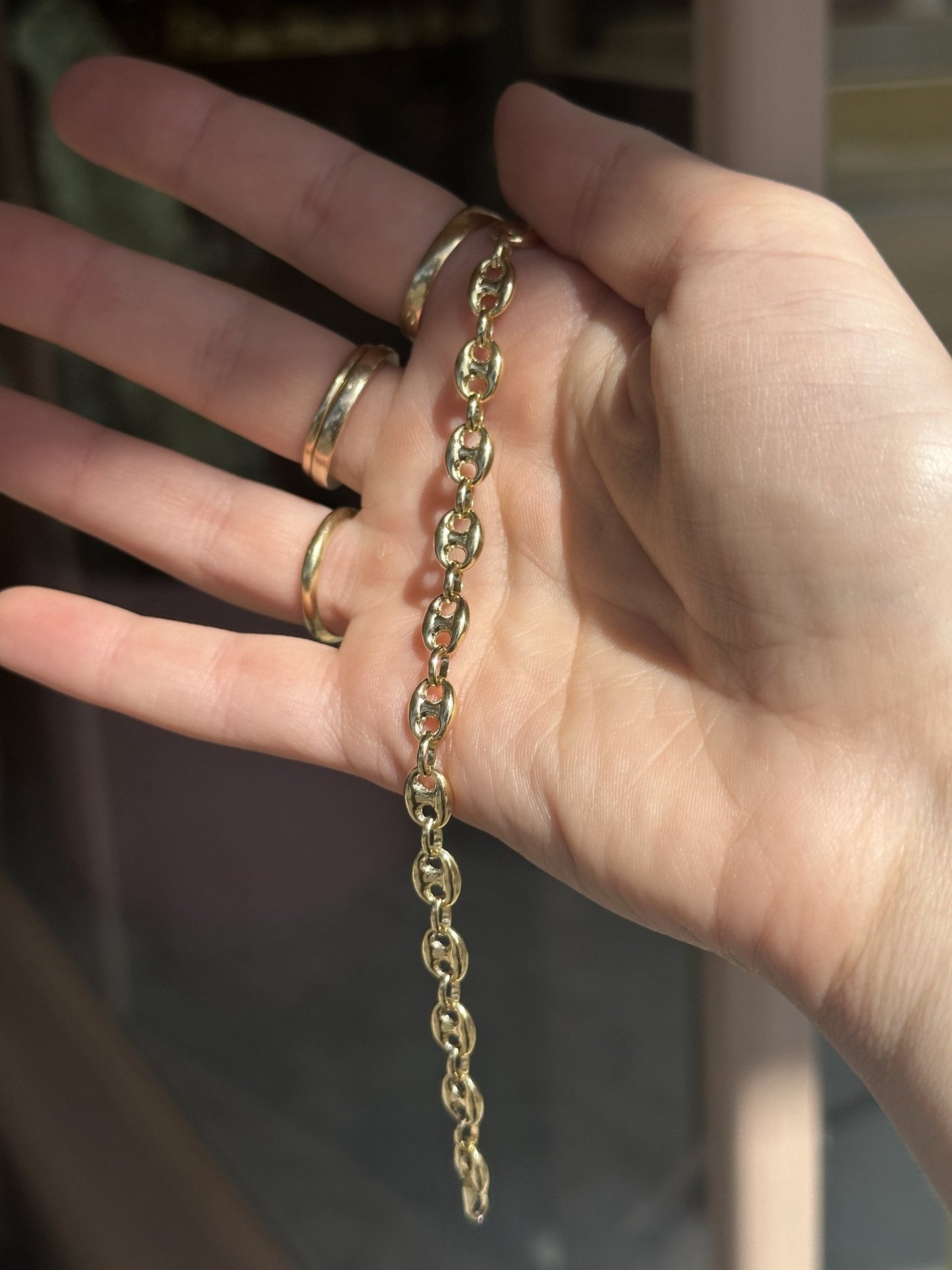 14k Gucci Puff Midi Bracelet - Kingdom Jewelry