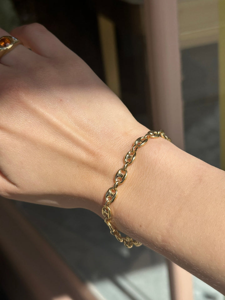 14k Gucci Puff Midi Bracelet - Kingdom Jewelry