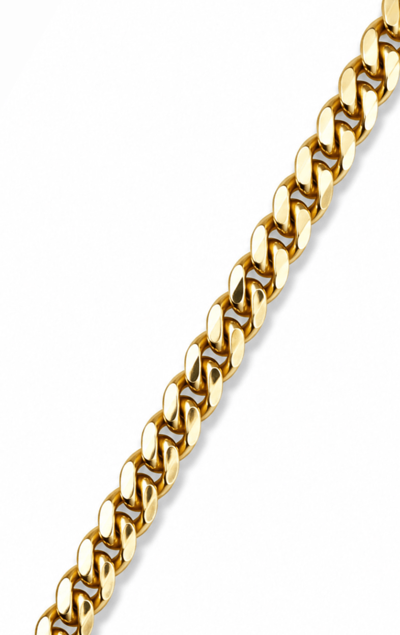 14K Italian Gold Curb Chain 24" - Kingdom Jewelry