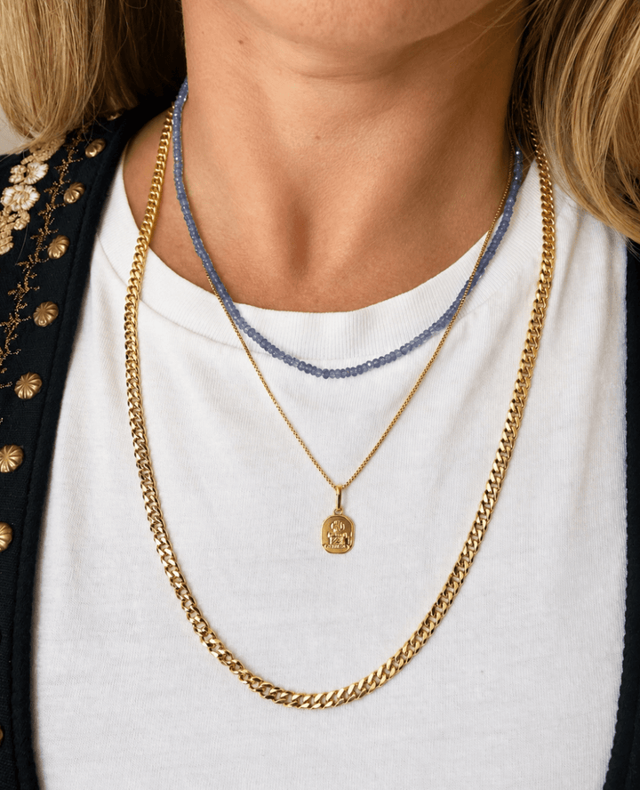 14K Italian Gold Curb Chain 24" - Kingdom Jewelry