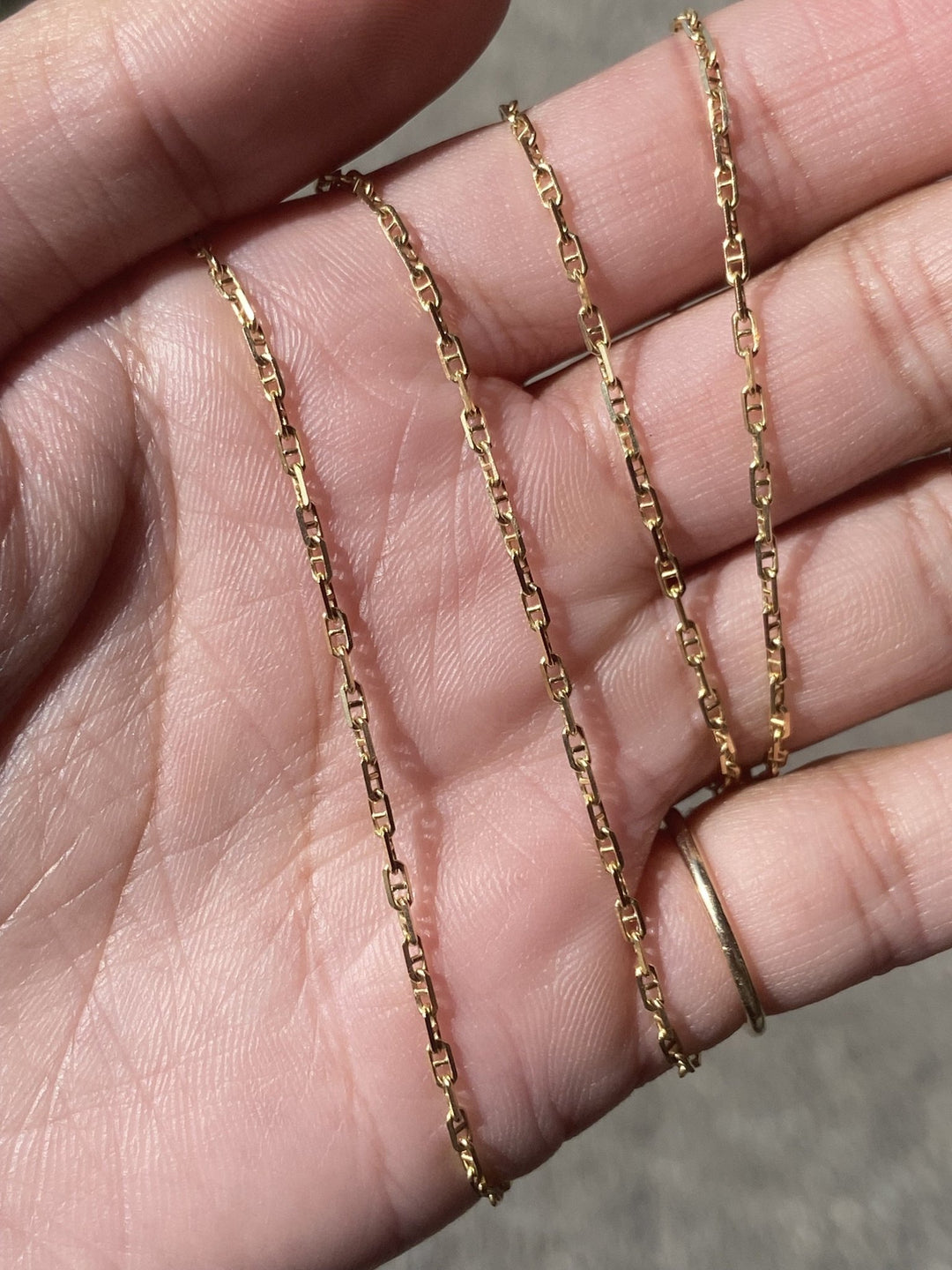 14K Petite Marine Link Chain 22" - Kingdom Jewelry