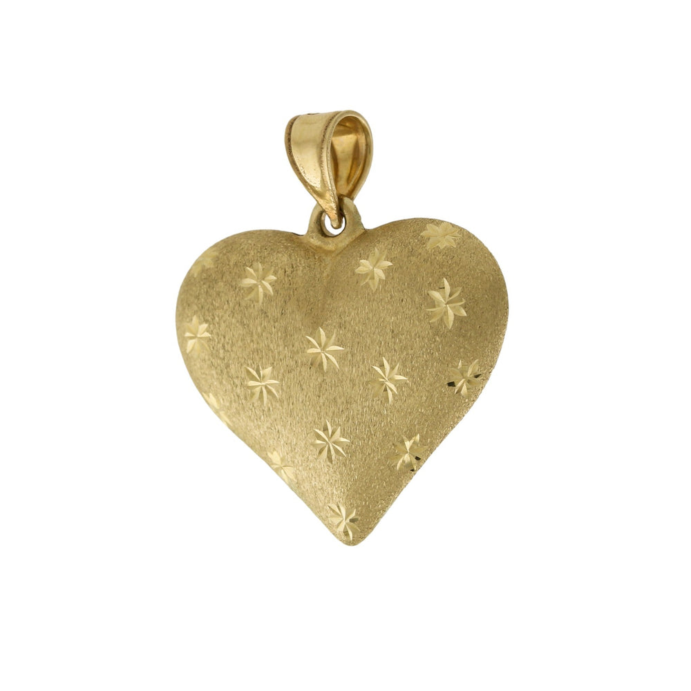 
                      
                        14k Satin Gold x Puff Heart Pendant - Kingdom Jewelry
                      
                    