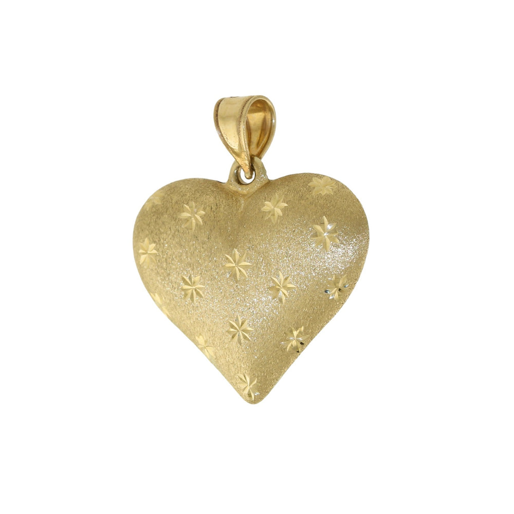 
                      
                        14k Satin Gold x Puff Heart Pendant - Kingdom Jewelry
                      
                    