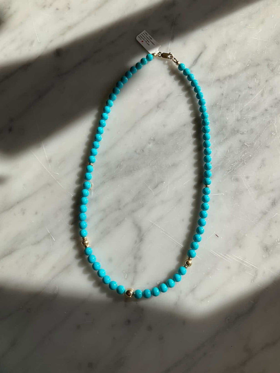 14K Sleeping Beauty Turquoise Strand - Kingdom Jewelry