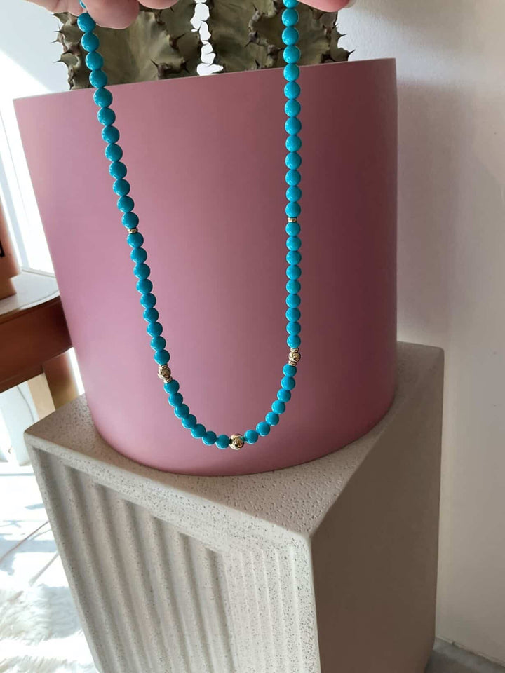 14K Sleeping Beauty Turquoise Strand - Kingdom Jewelry
