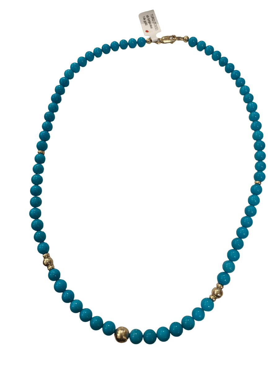 14K Sleeping Beauty Turquoise Strand - Kingdom Jewelry