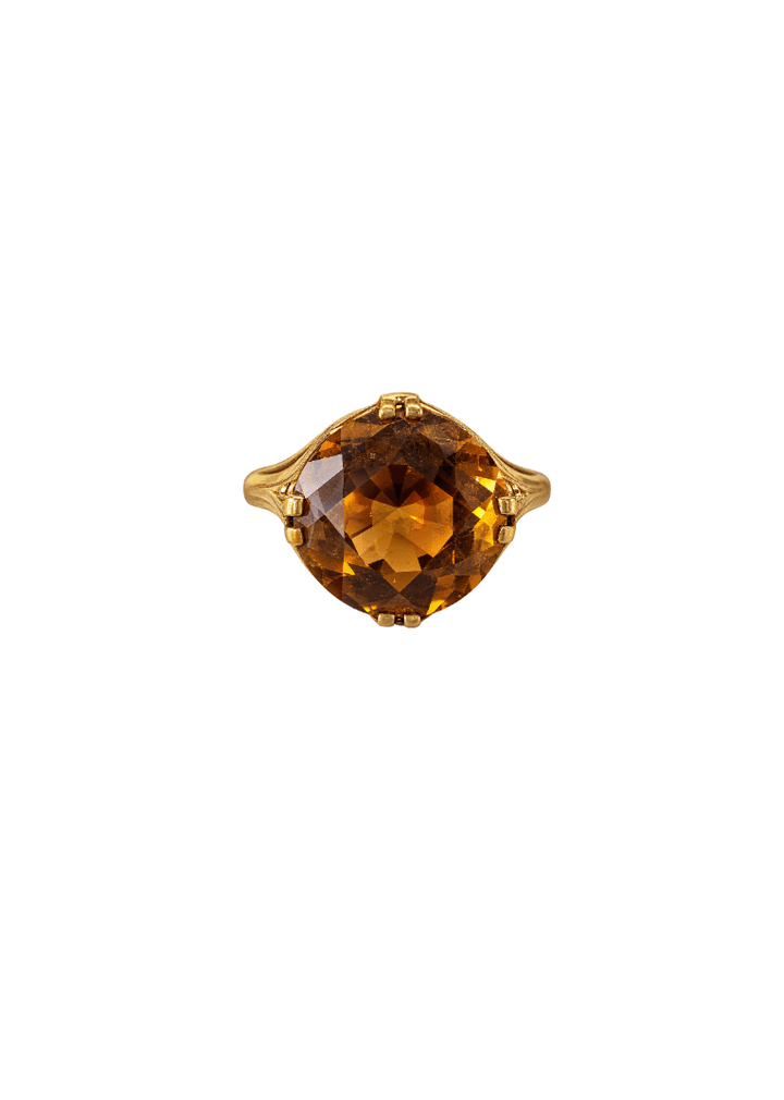 14K Vintage Citrine Ring - Kingdom Jewelry