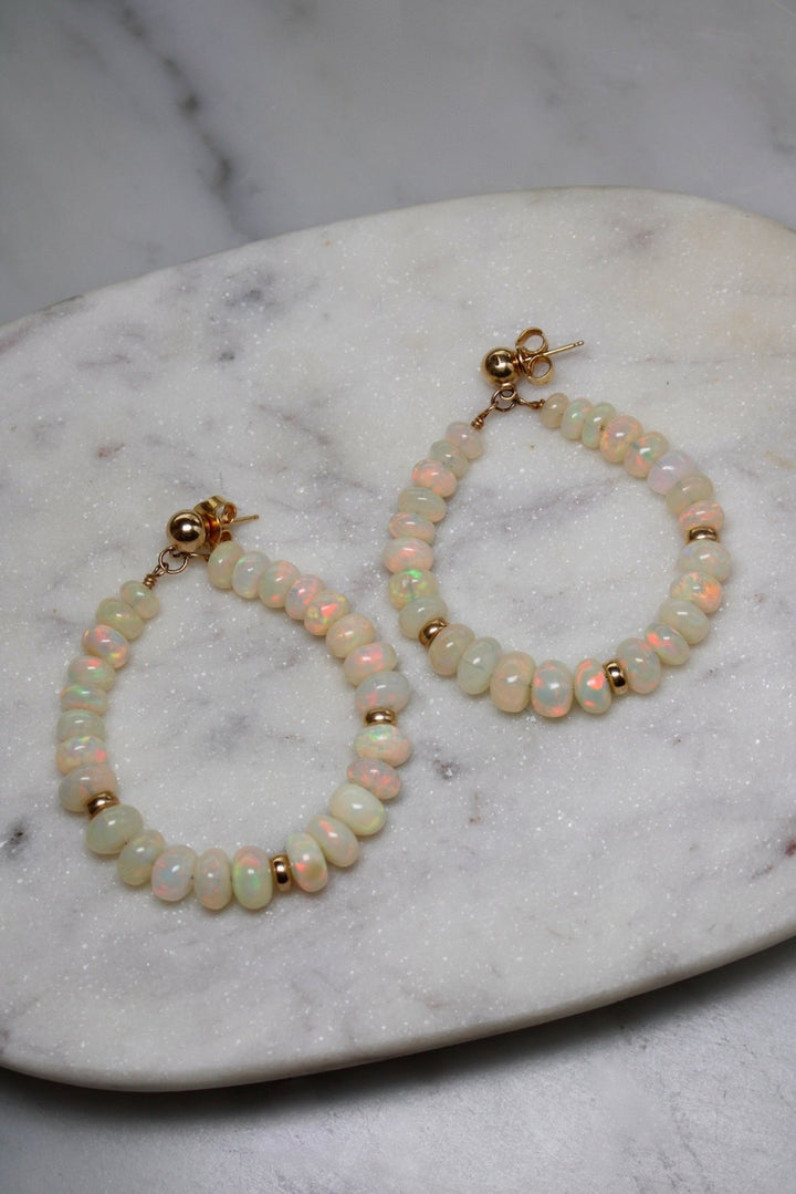 14k Welo Opal Earrings - Kingdom Jewelry