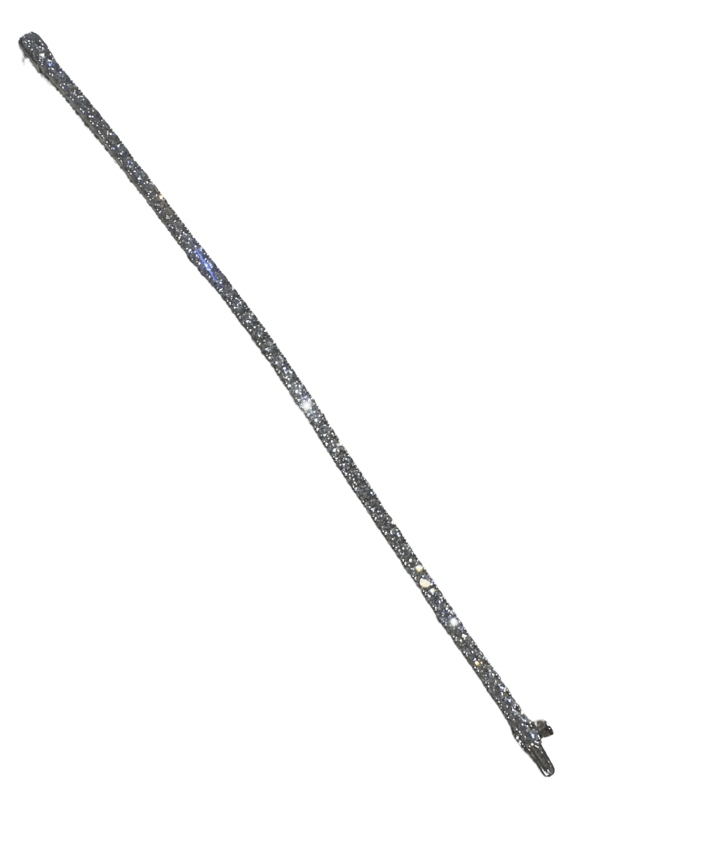 14K White Gold Tennis Bracelet 7ct VS FG - Kingdom Jewelry