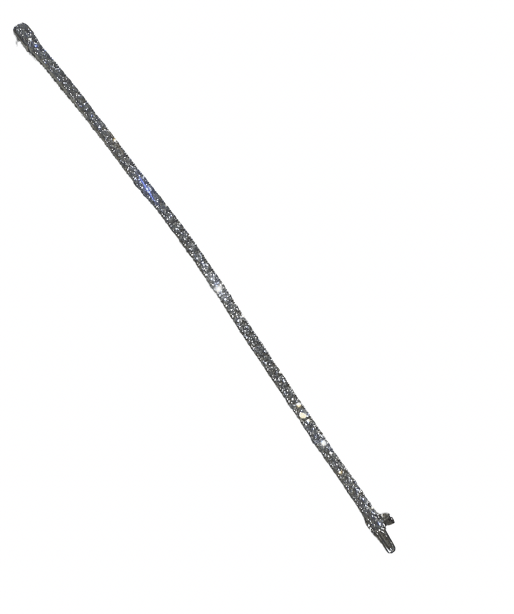 14K White Gold Tennis Bracelet 7ct VS FG - Kingdom Jewelry