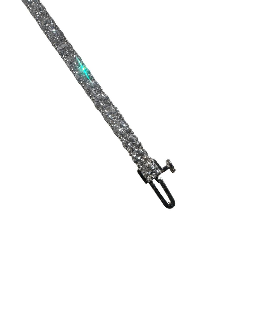 14K White Gold Tennis Bracelet 7ct VS FG - Kingdom Jewelry