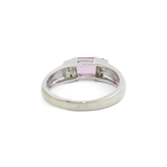 14k White Gold x Pink Sapphire Ring - Kingdom Jewelry