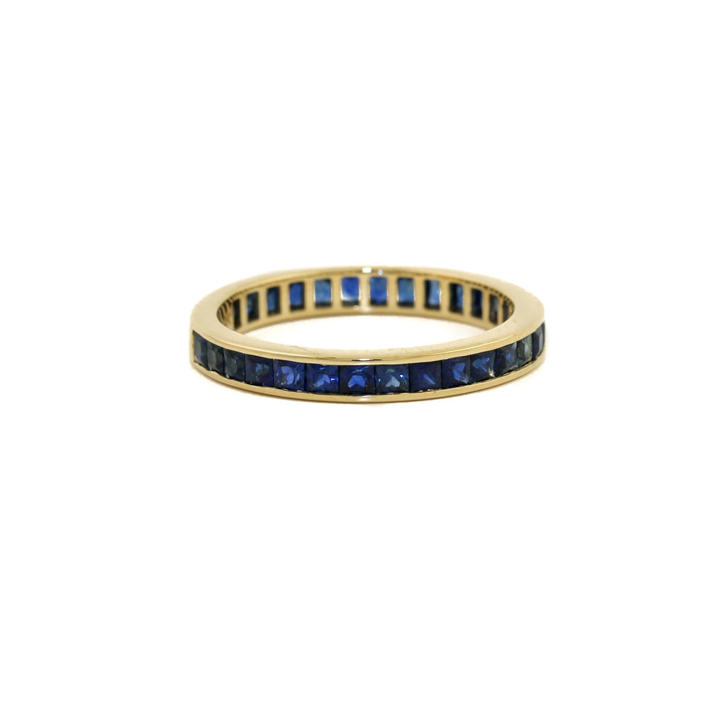 
                      
                        14k x 3mm Blue Sapphire Channel - Set Eternity Band - Kingdom Jewelry
                      
                    