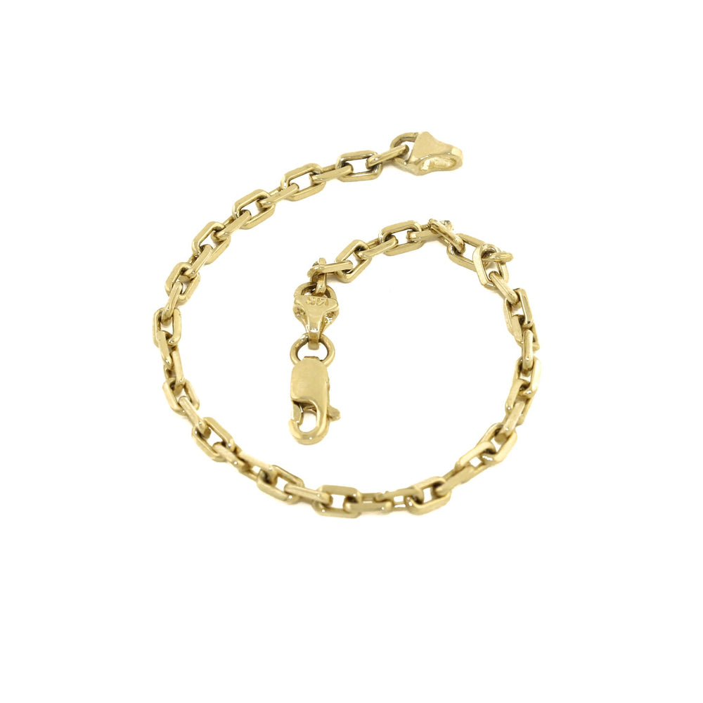 
                      
                        14K x 4mm Rectangular Chain Link Bracelet - Kingdom Jewelry
                      
                    