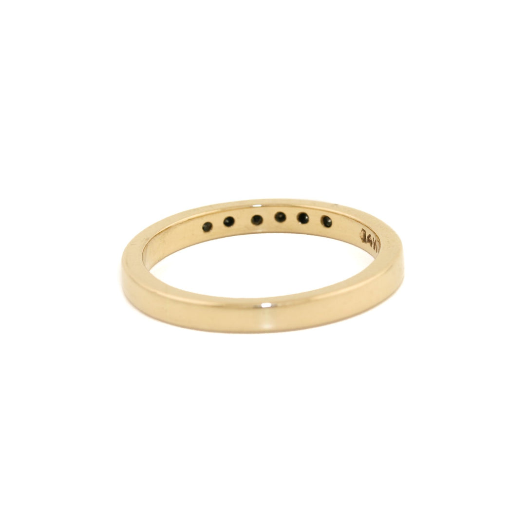 14K x Sextet Diamond Channel Band - Kingdom Jewelry