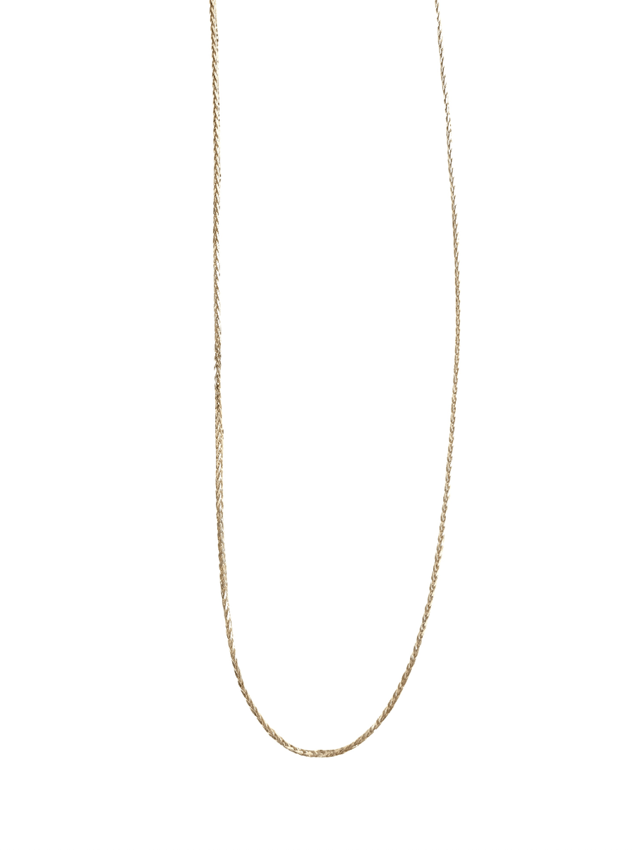 14k Yellow Gold 18 Inch Wheat Link Chain - Kingdom Jewelry