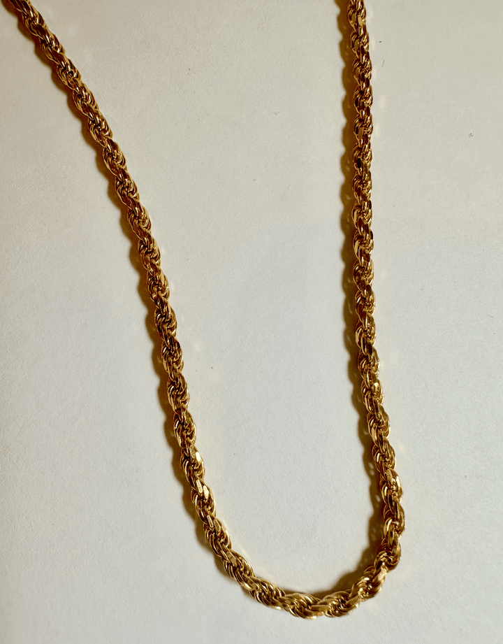 14k Yellow Gold 22 Inch Singapore Link Chain - Kingdom Jewelry