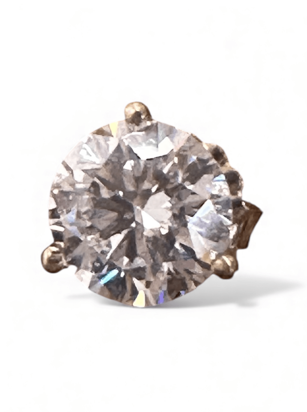 14k Yellow Gold Lab Diamond Studs - Kingdom Jewelry