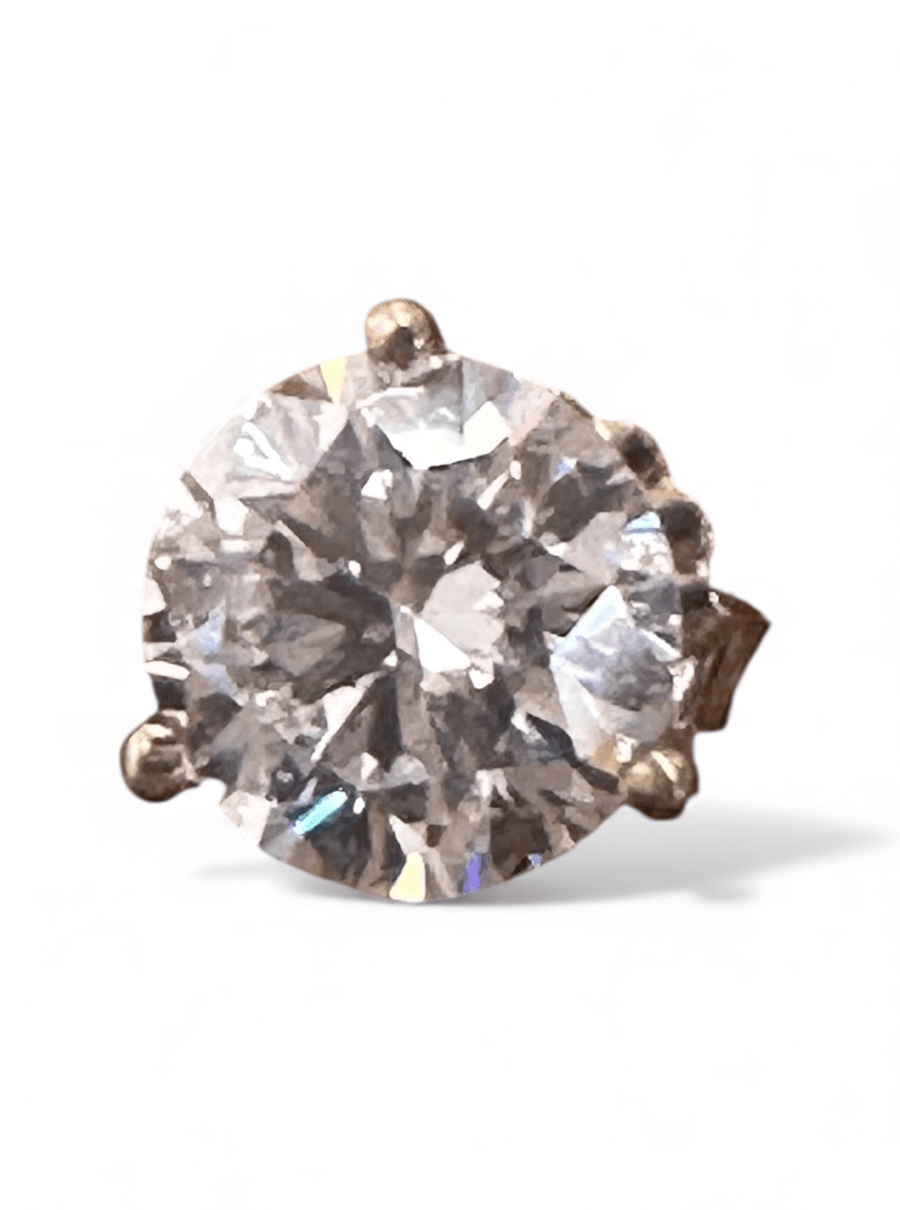 14k Yellow Gold Lab Diamond Studs - Kingdom Jewelry