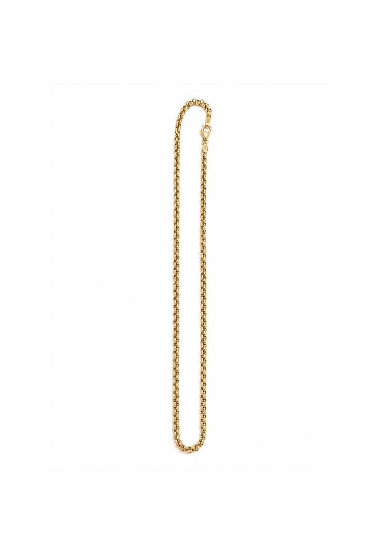 14K Yellow Gold Rolo Link Chain 18" - Kingdom Jewelry