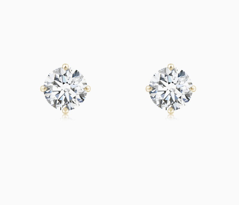 14k Yellow Gold Studs 1.50 ct VS FG - Kingdom Jewelry