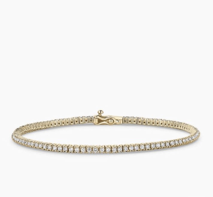 14K Yellow Gold Tennis Bracelet 3ct VS FG - Kingdom Jewelry