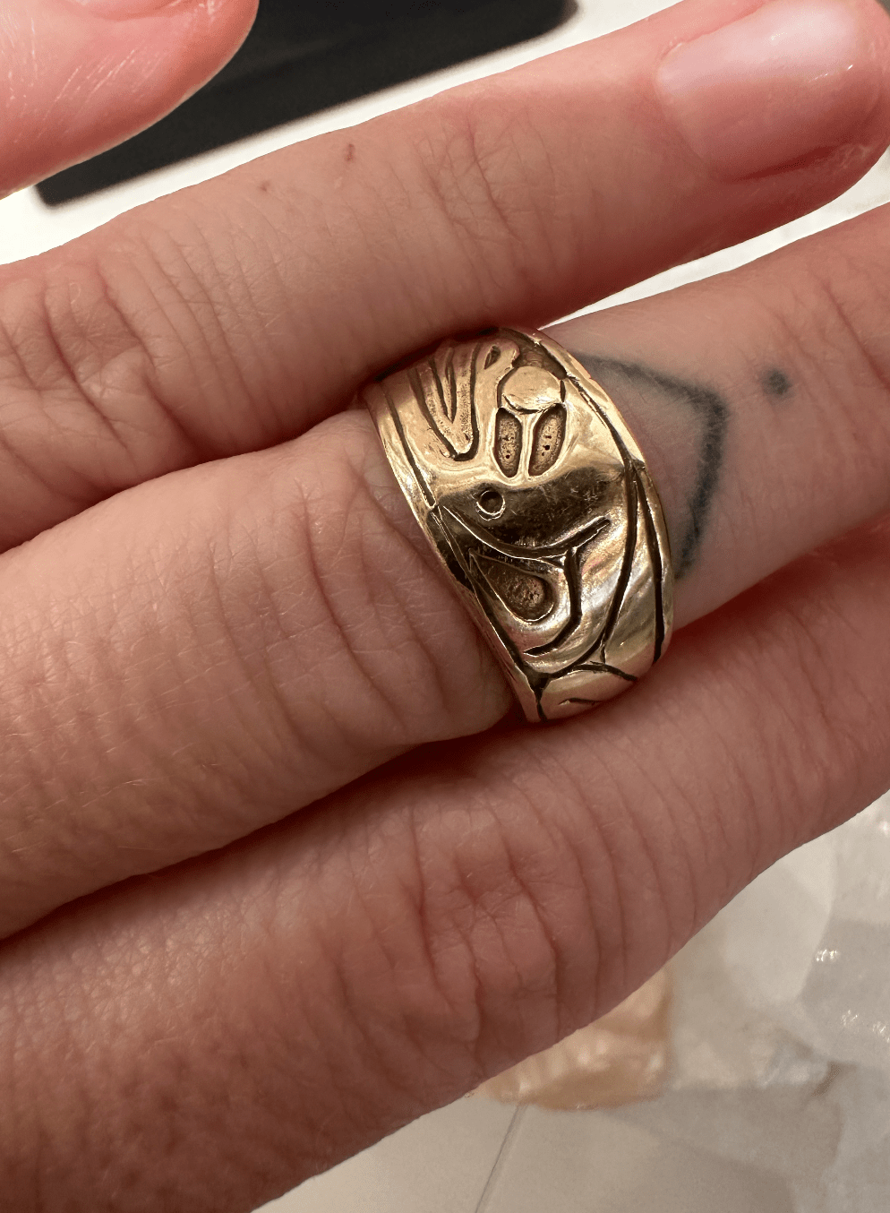 14k Yellow Gold Vintage Westcoast Ring - Kingdom Jewelry