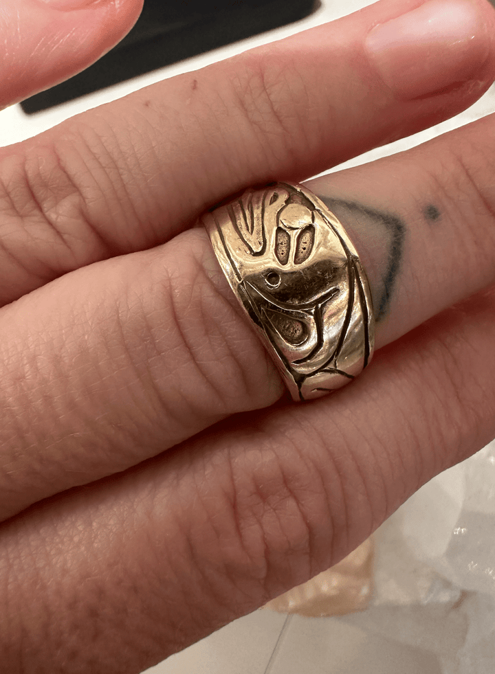 14k Yellow Gold Vintage Westcoast Ring - Kingdom Jewelry