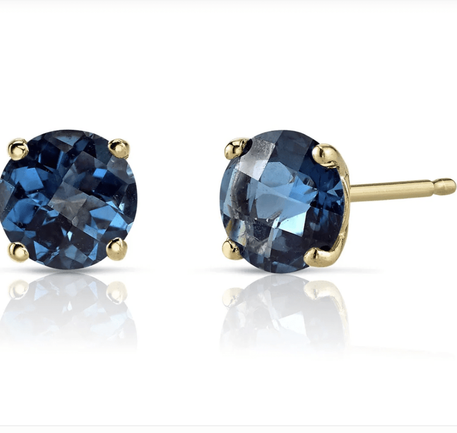 14K YG London Blue Topaz - Kingdom Jewelry