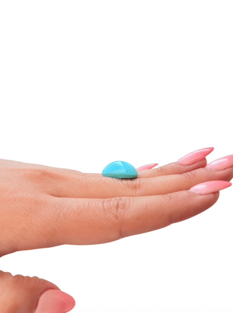 15.15ct Persian Robins Egg Blue Natural Turquoise - Kingdom Jewelry