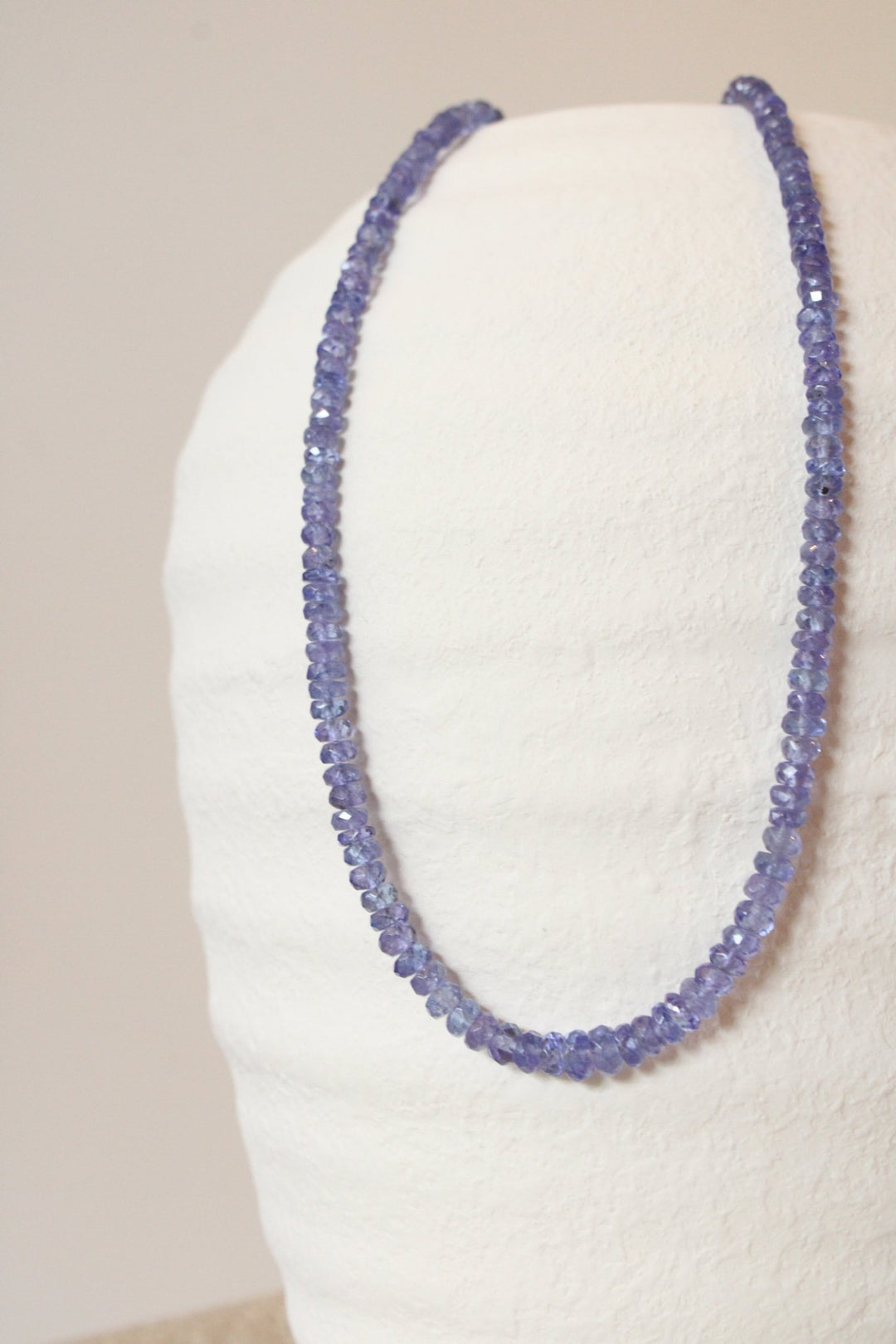 16" Faceted Tanzanite Gem Strand Necklace - Kingdom Jewelry