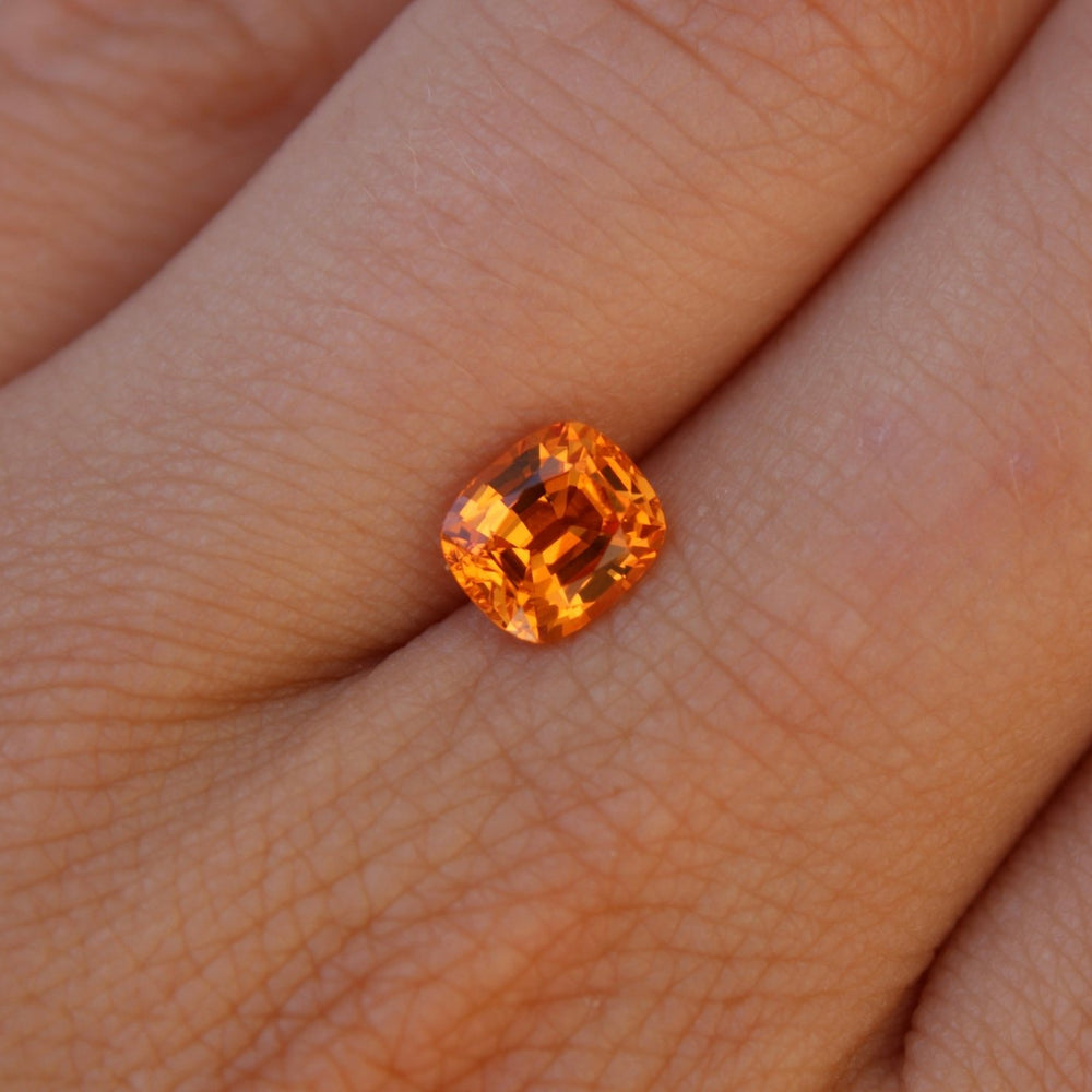 
                      
                        1.60ct Cushion Mandarin Garnet - Kingdom Jewelry
                      
                    