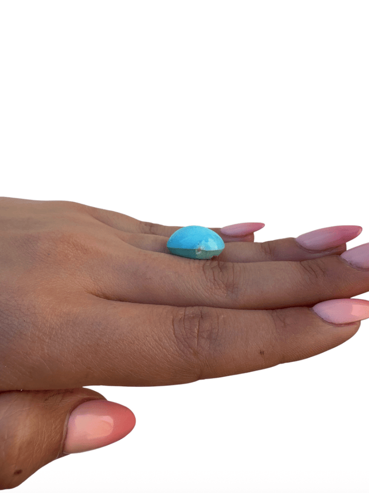 16.25ct Persian Robins Egg Blue Natural Turquoise - Kingdom Jewelry