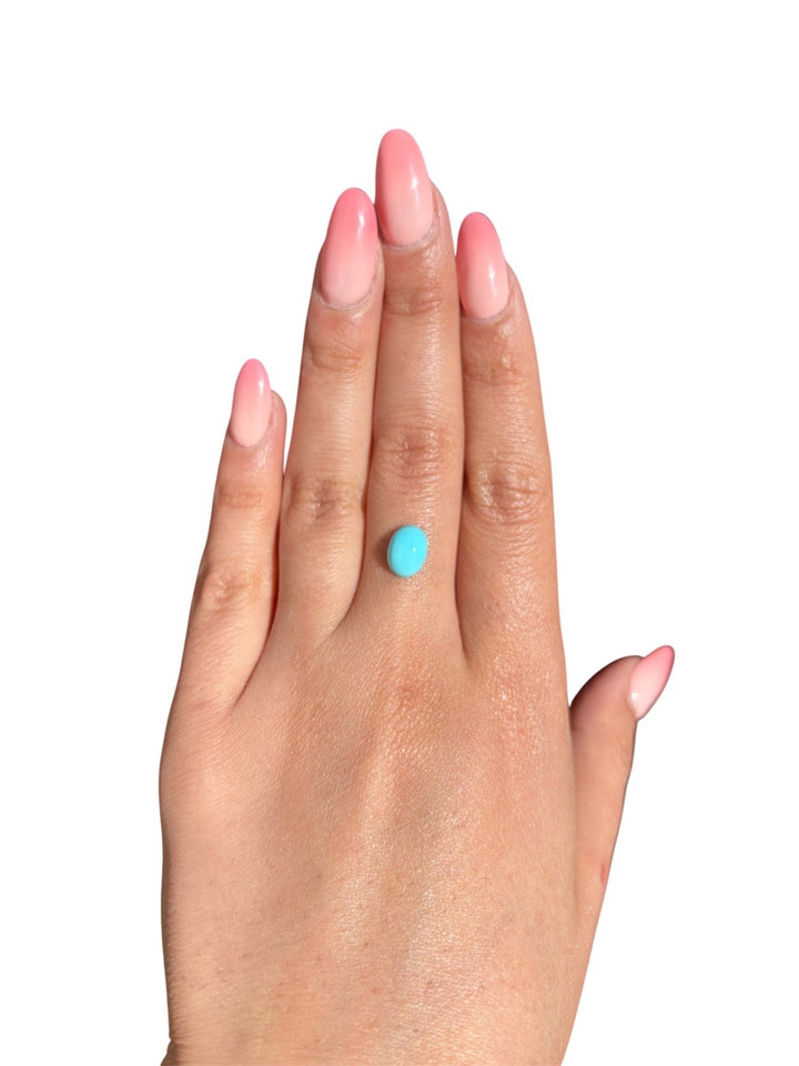1.65ct Persian Robins Egg Blue Natural Turquoise - Kingdom Jewelry