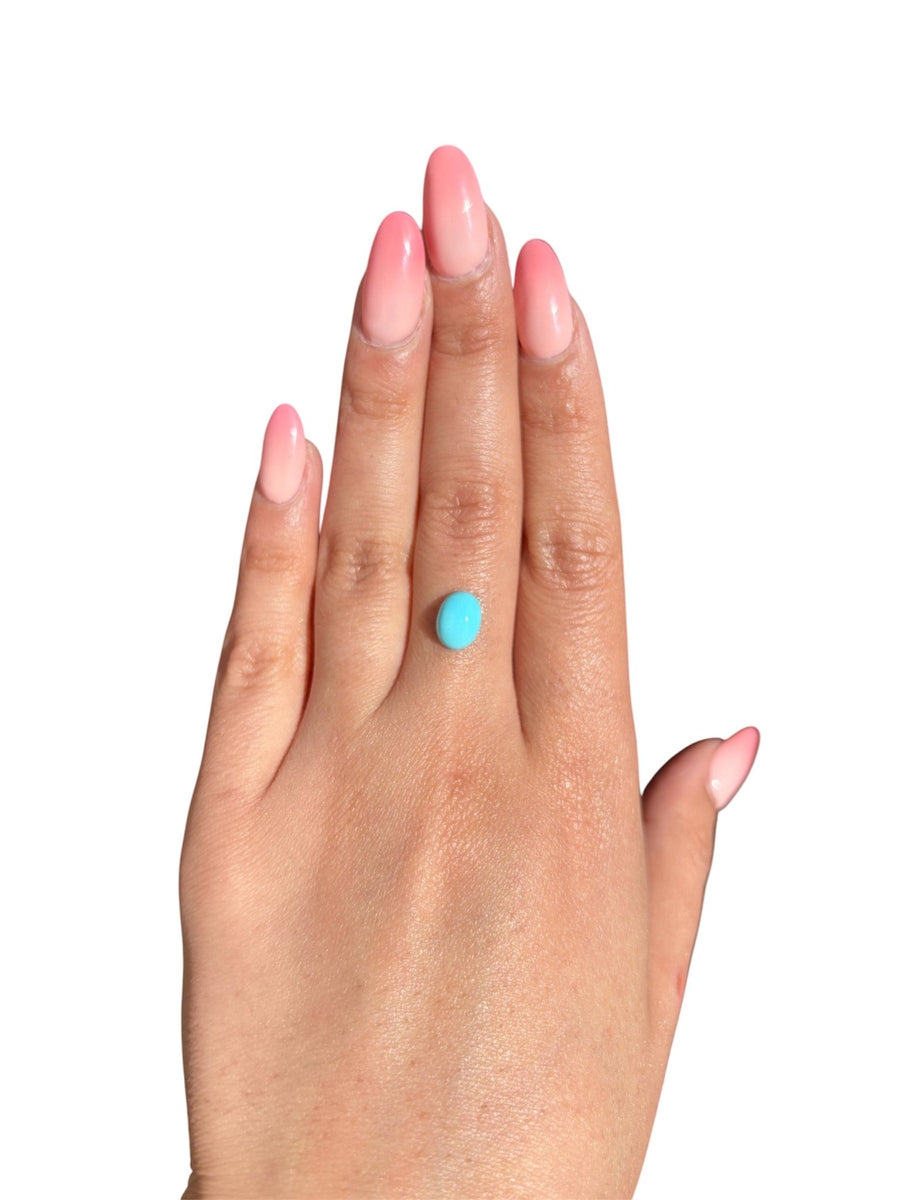 1.65ct Persian Robins Egg Blue Natural Turquoise - Kingdom Jewelry