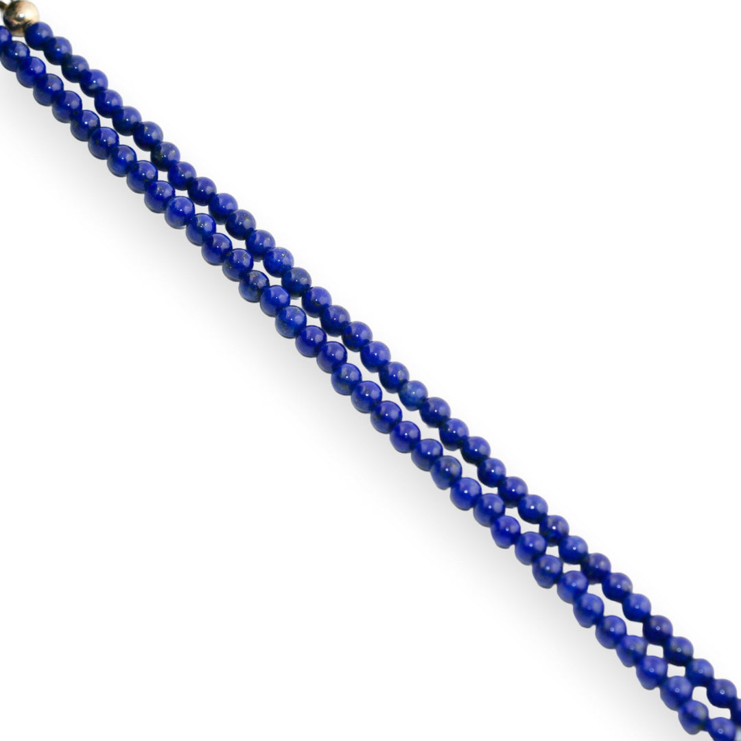 17" Lapis Lazuli Beaded Necklace - Kingdom Jewelry