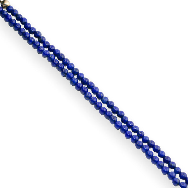 17" Lapis Lazuli Beaded Necklace - Kingdom Jewelry