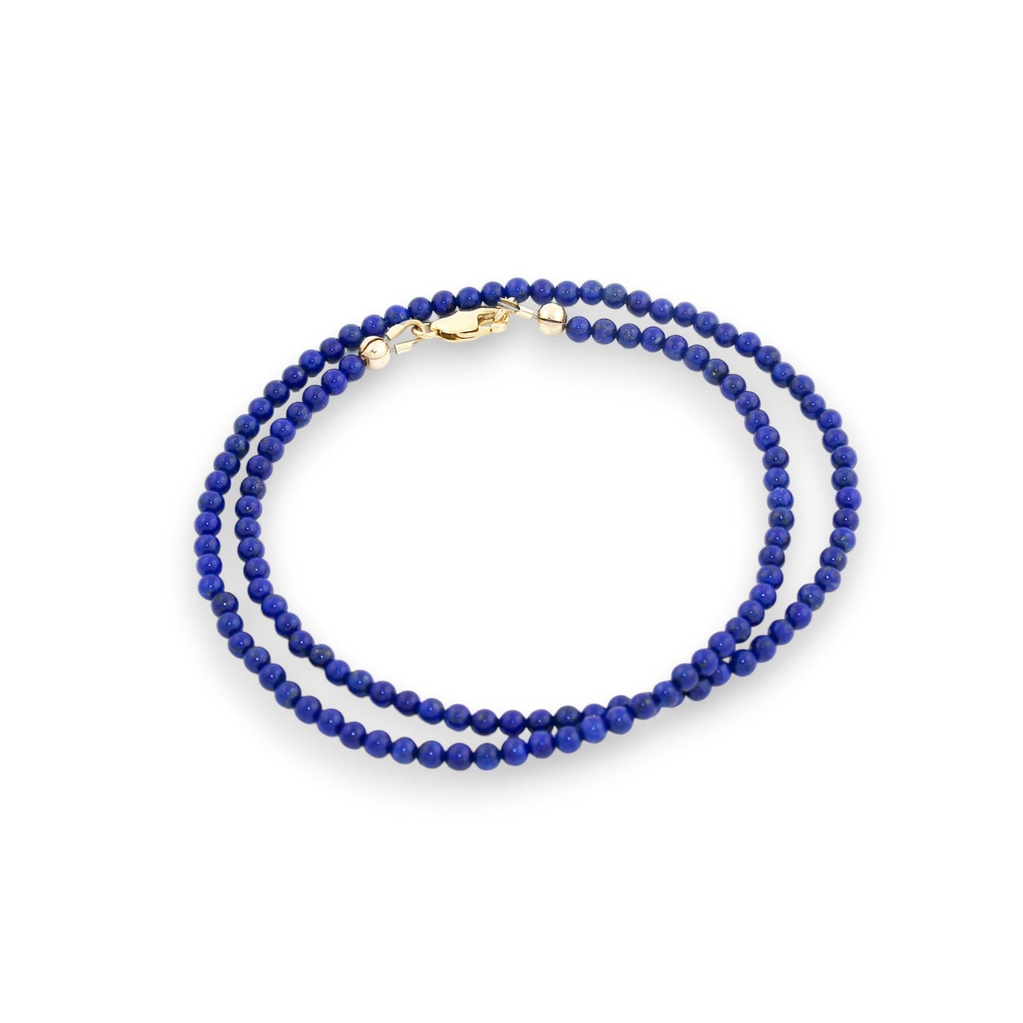 17" Lapis Lazuli Beaded Necklace - Kingdom Jewelry
