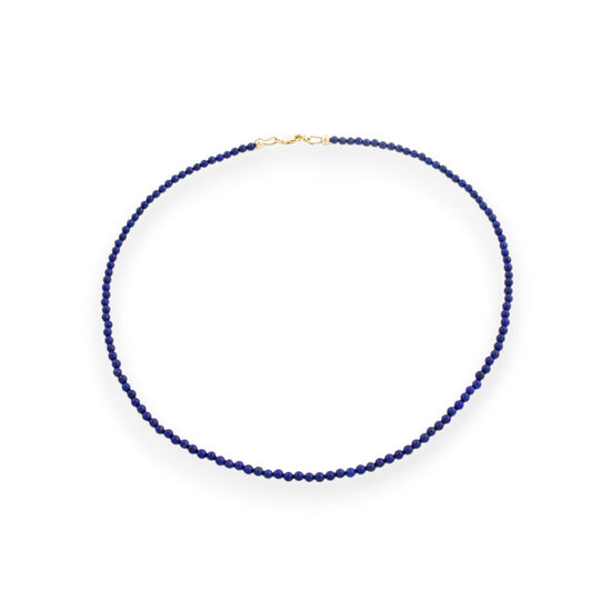 17" Lapis Lazuli Beaded Necklace - Kingdom Jewelry
