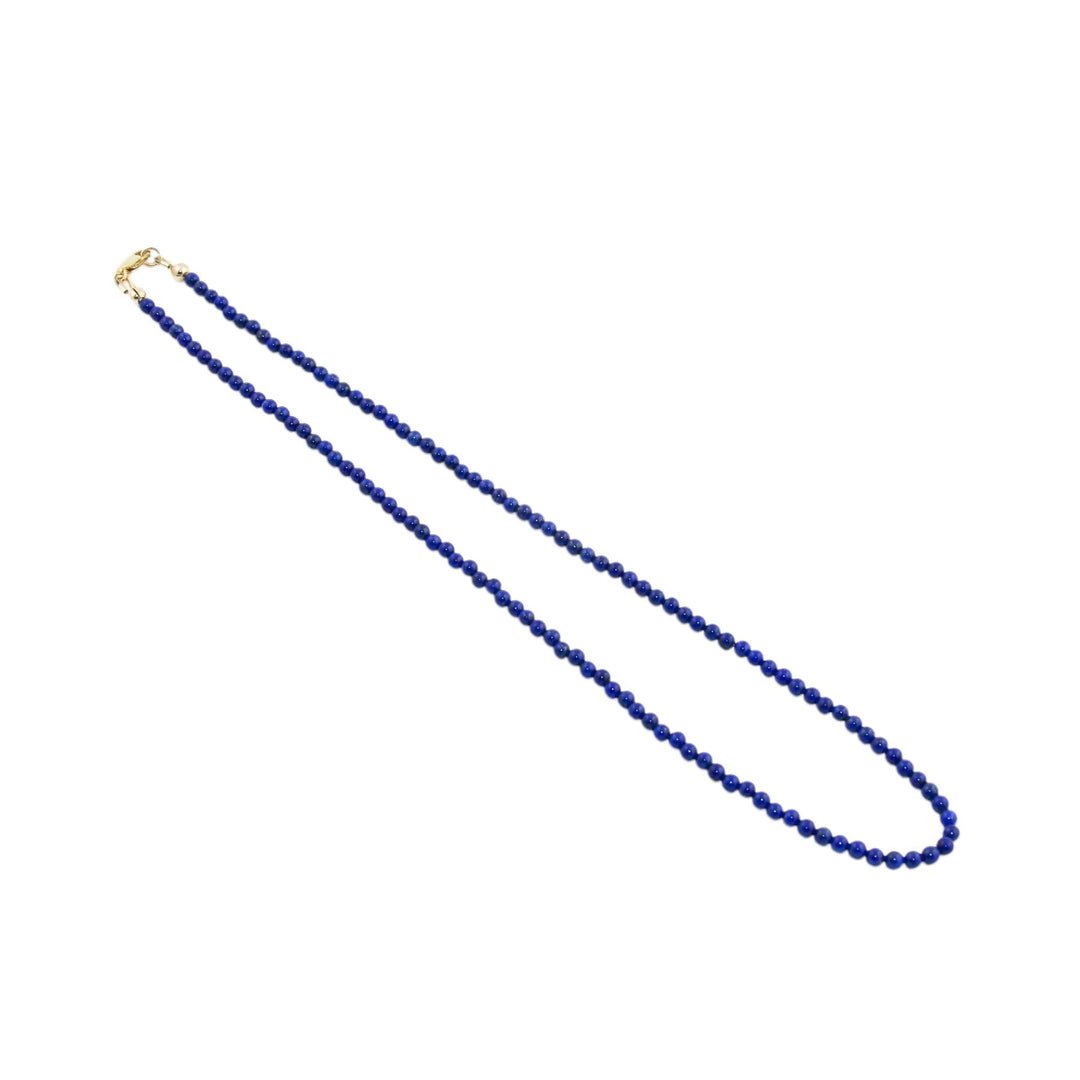 17" Lapis Lazuli Beaded Necklace - Kingdom Jewelry