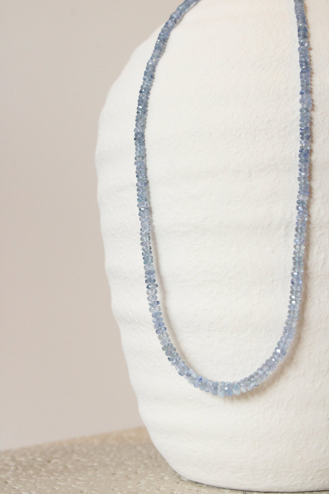 17.5" Blue Sapphire Faceted Gem Strand Necklace - Kingdom Jewelry