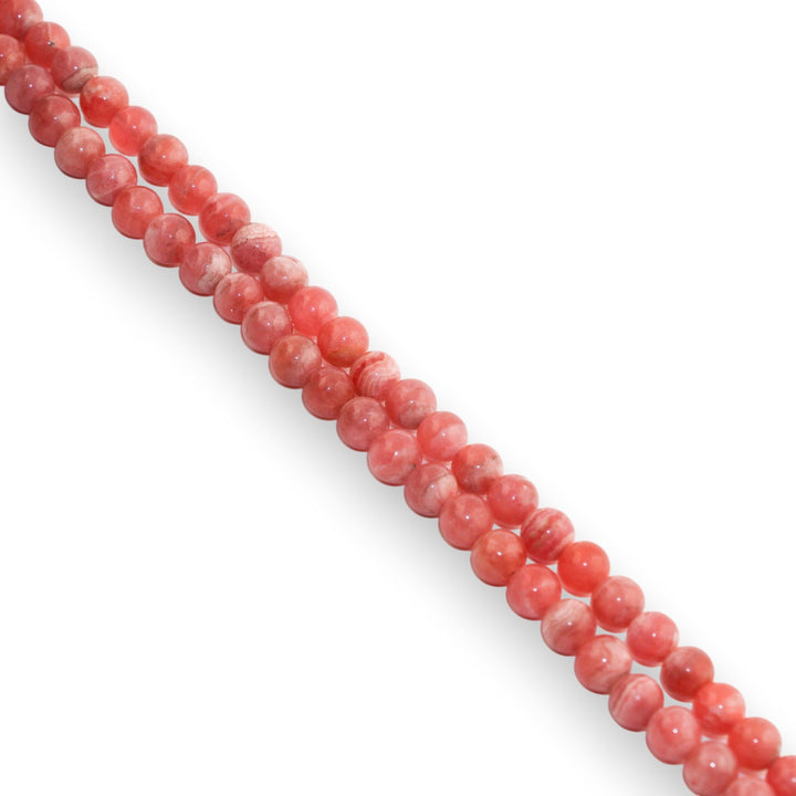 17.5" Rhodochrosite Beaded Necklace - Kingdom Jewelry