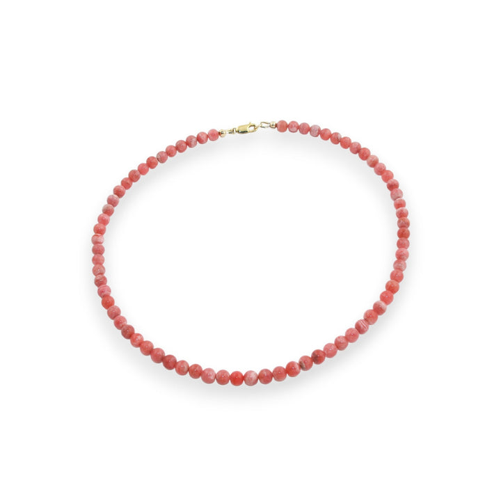 17.5" Rhodochrosite Beaded Necklace - Kingdom Jewelry