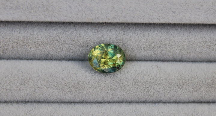 1.78ct Oval Fern Parti Sapphire - Kingdom Jewelry