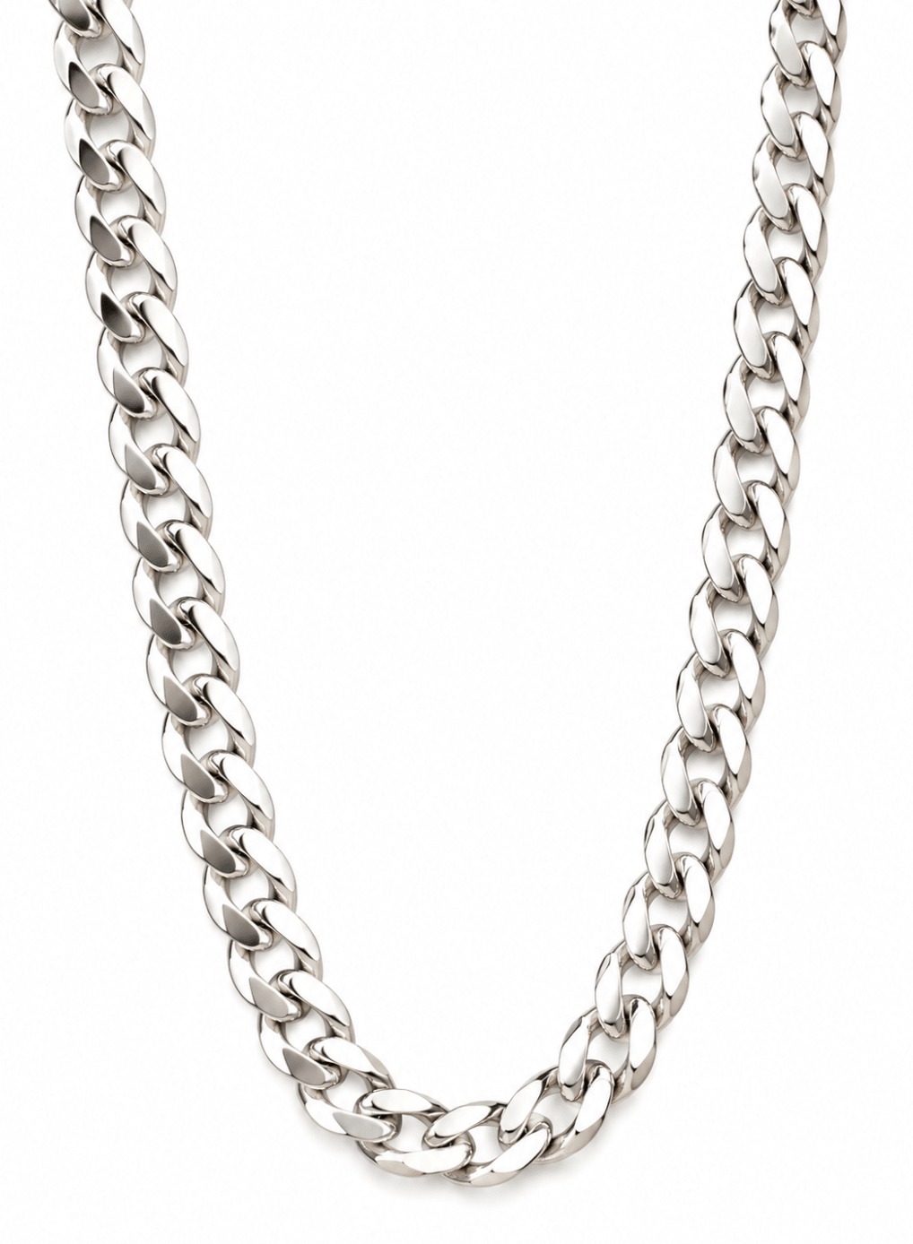 18” Heavy Sterling Silver Curb Chain - Kingdom Jewelry